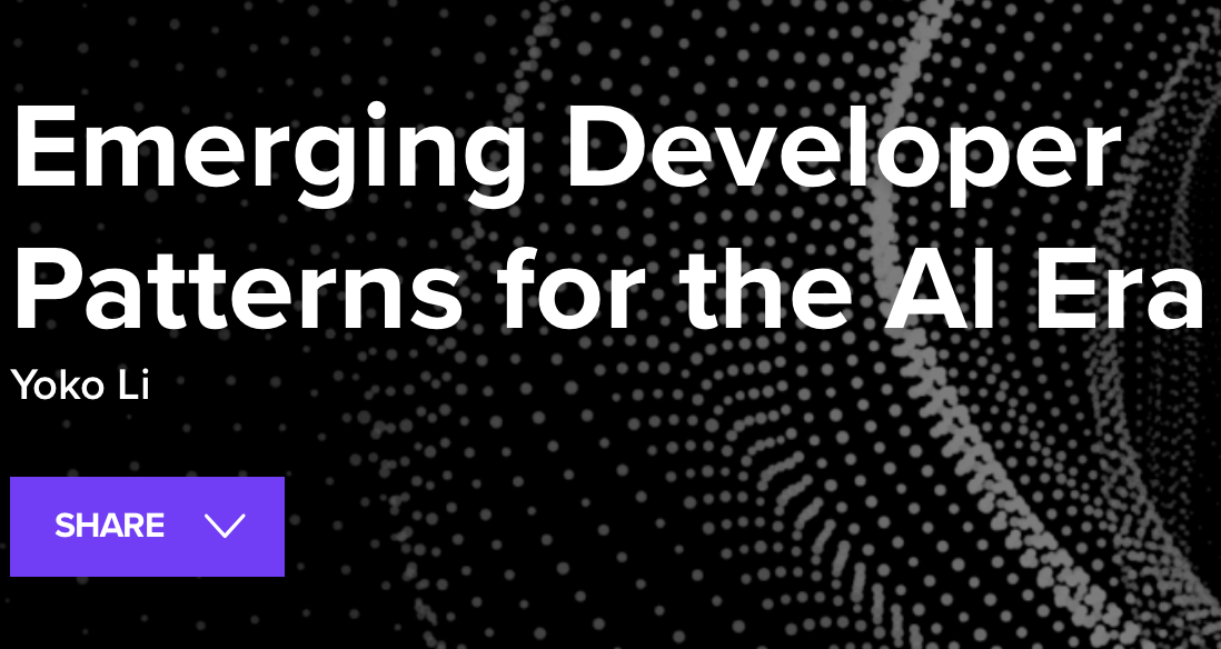 Emerging Developer Patterns for the AI Era