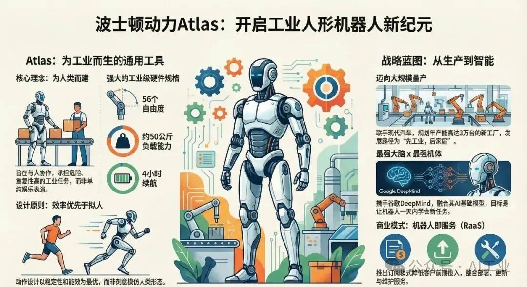 波士顿动力 Atlas 官宣：56DoF、4小时续航，冲向工业量产